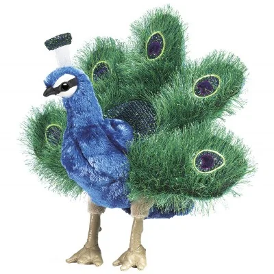 Small peacock puppet