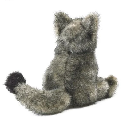 Folkmanis Little Coyote plush puppet, rear view Folkmanis Little Coyote plush puppet, rear view
