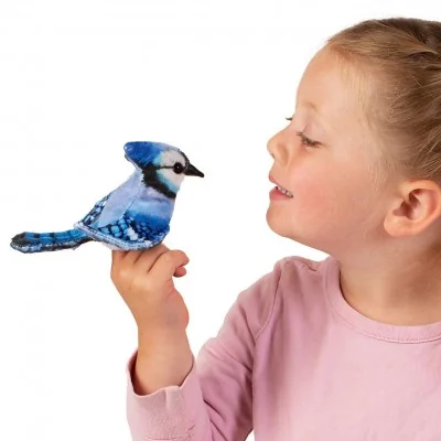Folkmanis Mini Blue Jay Finger Puppet Folkmanis Mini Blue Jay Finger Puppet