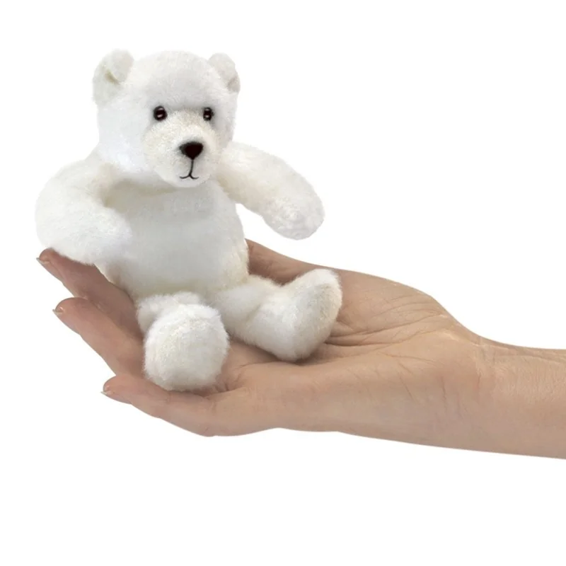 Marionetta da dito «Mini orso polare» firmata Folkmanis