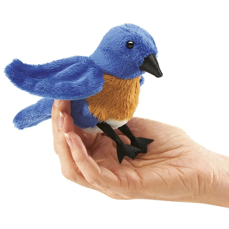 Mini bluebird finger puppet by Folkmanis Mini bluebird finger puppet by Folkmanis