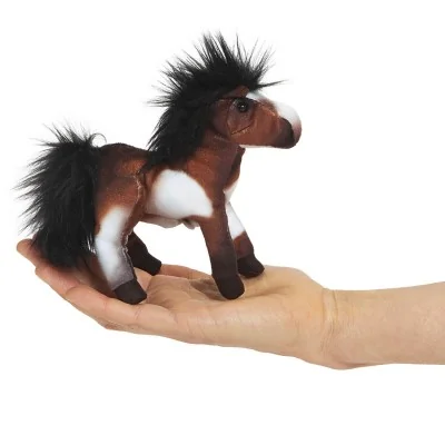 Marionnette à doigt mini cheval signée Folkmanis