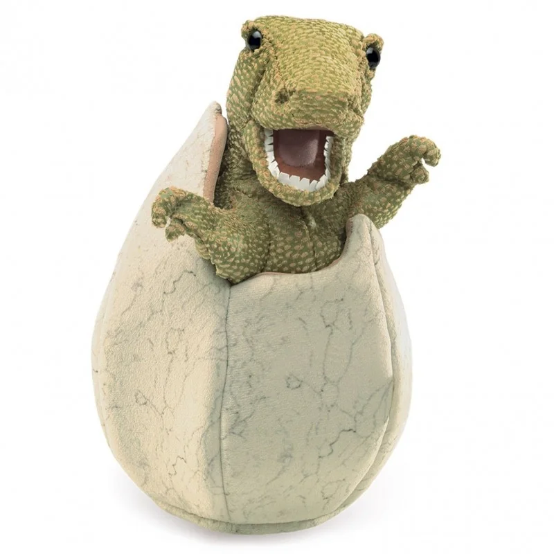 Folkmanis Baby Dinosaur in an Egg Hand Puppet Folkmanis Baby Dinosaur in an Egg Hand Puppet