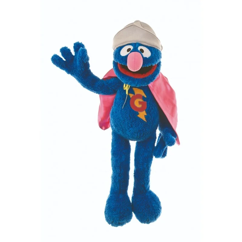 Super Grover hand puppet from the television series *Sesame Street*