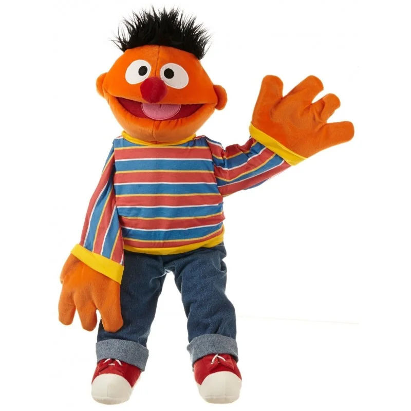 Ernest-knuffelpop uit Sesamstraat 1 – 65 cm, van Living Puppets Ernest-knuffelpop uit Sesamstraat 1 – 65 cm, van Living Puppets