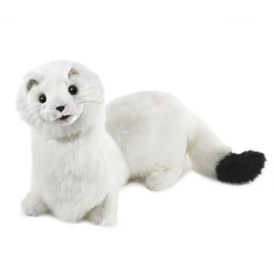 Folkmanis-branded ermine hand puppet