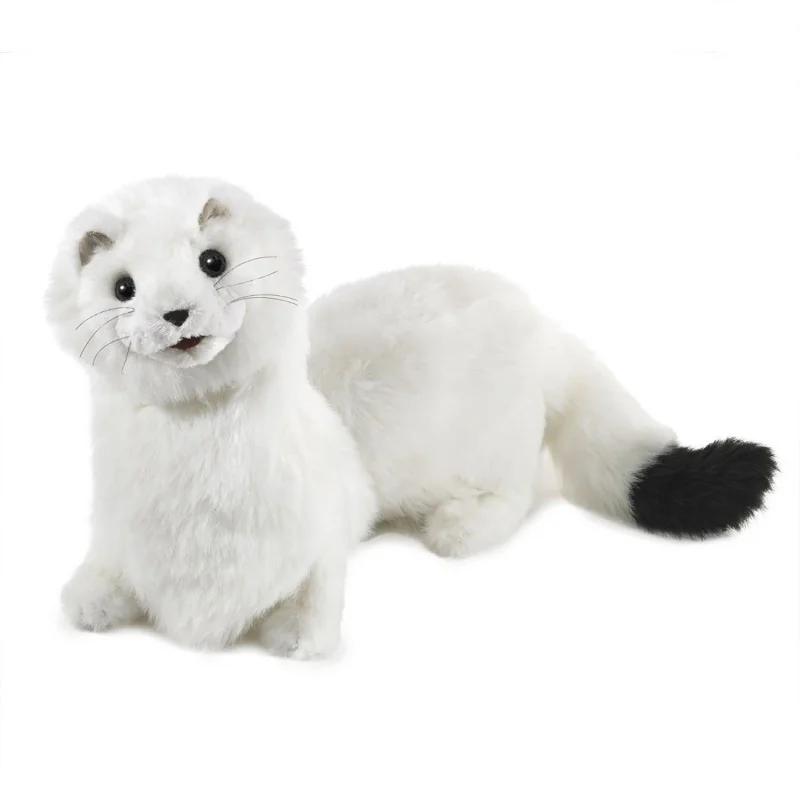 Folkmanis-branded ermine hand puppet