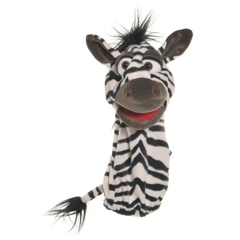 Burattino a mano a forma di zebra firmato Living Puppets Burattino a mano a forma di zebra firmato Living Puppets