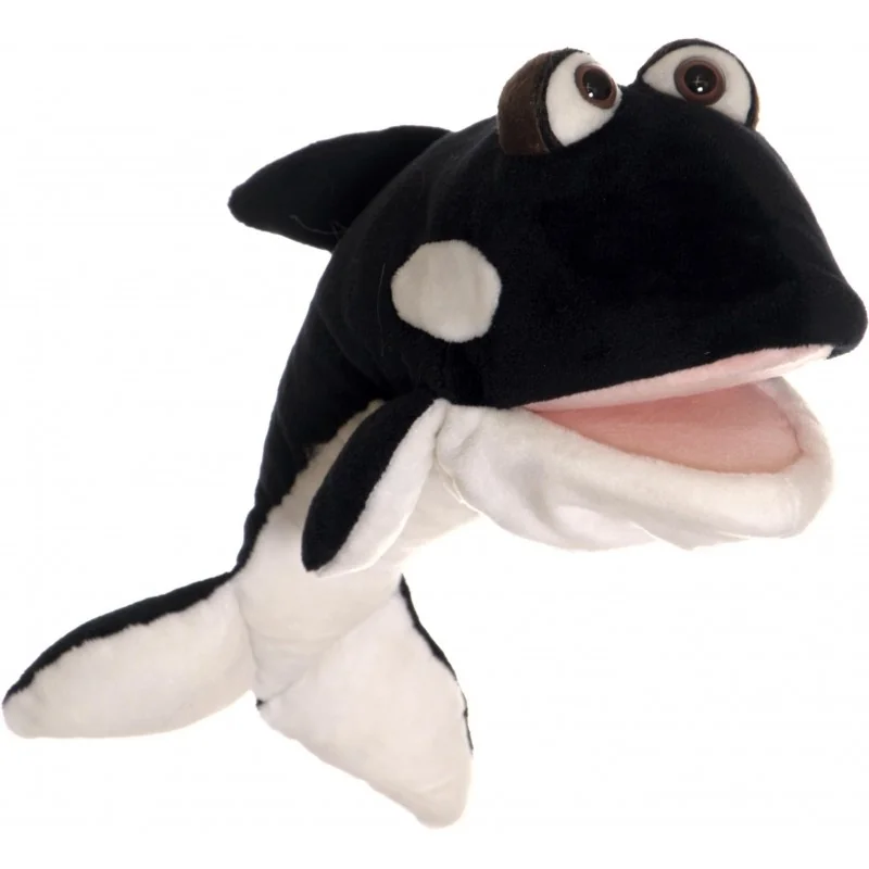 Handpuppe „Fontäne“, der Orca, von Living Puppets