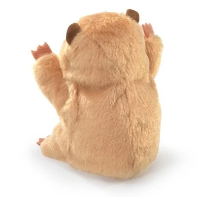 Mini hamster puppet by Folkmanis, rear view