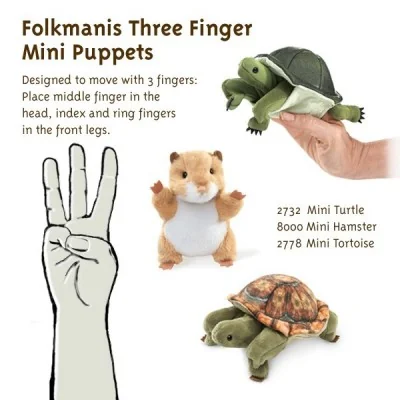 Handling 3-finger mini puppets