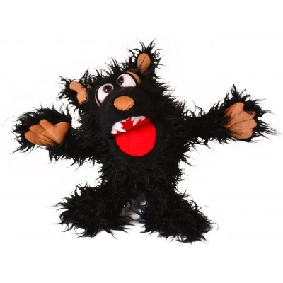 Marionnette à main Monstre Muffi Hapsweg, le loup signée Living Puppets Marionnette à main Monstre Muffi Hapsweg, le loup signée Living Puppets