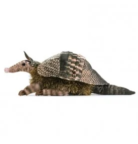 Folkmanis armadillo puppet, side view