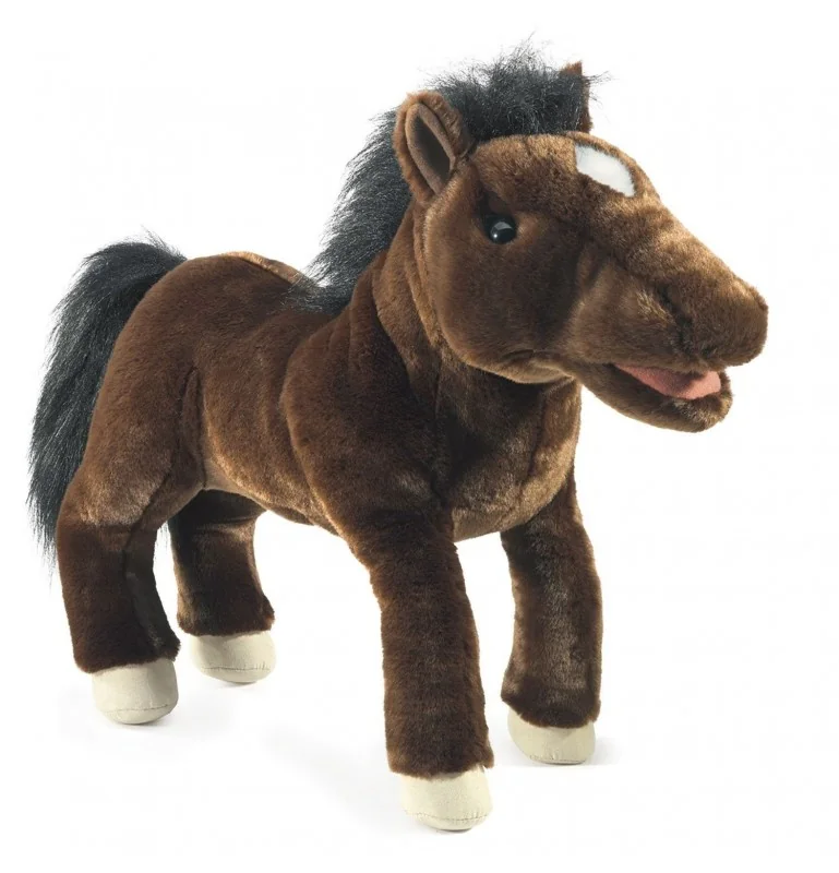 Folkmanis-Handpuppe in Form eines Pferdes
