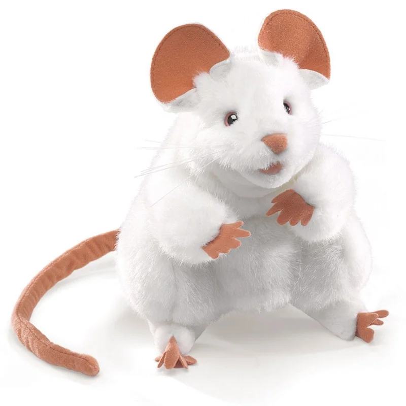 Marioneta de mão Rato Branco
