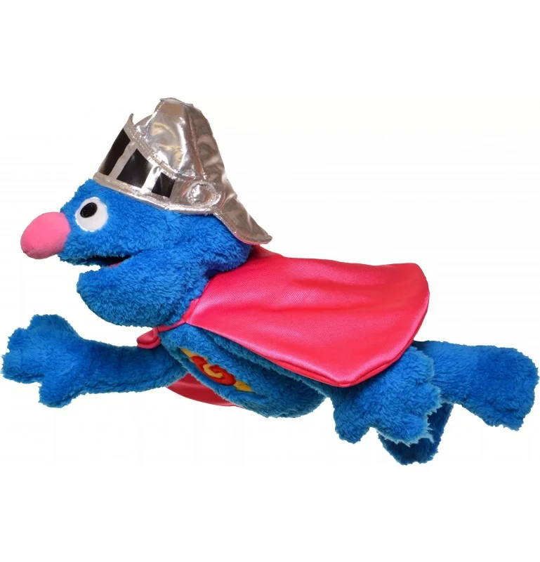 Knuffelpop van de kleine Super Grover van Living Puppets
