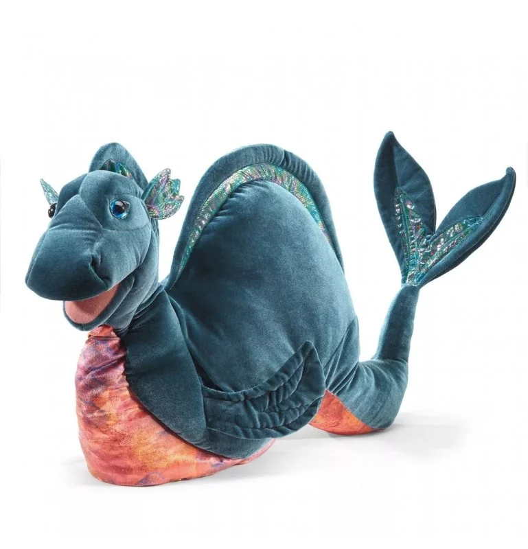 Marioneta Nessie, o Monstro do Lago Ness, da Folkmanis Marioneta Nessie, o Monstro do Lago Ness, da Folkmanis