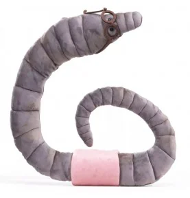 Folkmanis "Bookworm" puppet, top view
