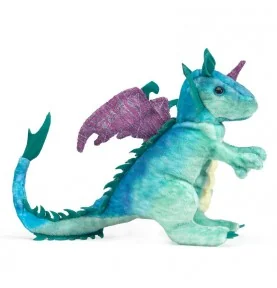 Folkmanis Mini Dragon Hand Puppet, side view