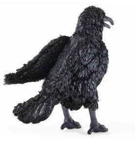 Folkmanis crow puppet, rear view