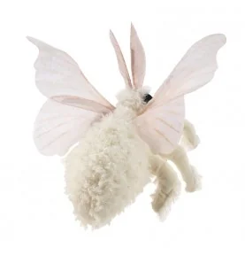 Marioneta de borboleta e poodle da Venezuela, da marca Folkmanis, vista de costas Marioneta de borboleta e poodle da Venezuela, da marca Folkmanis, vista de costas