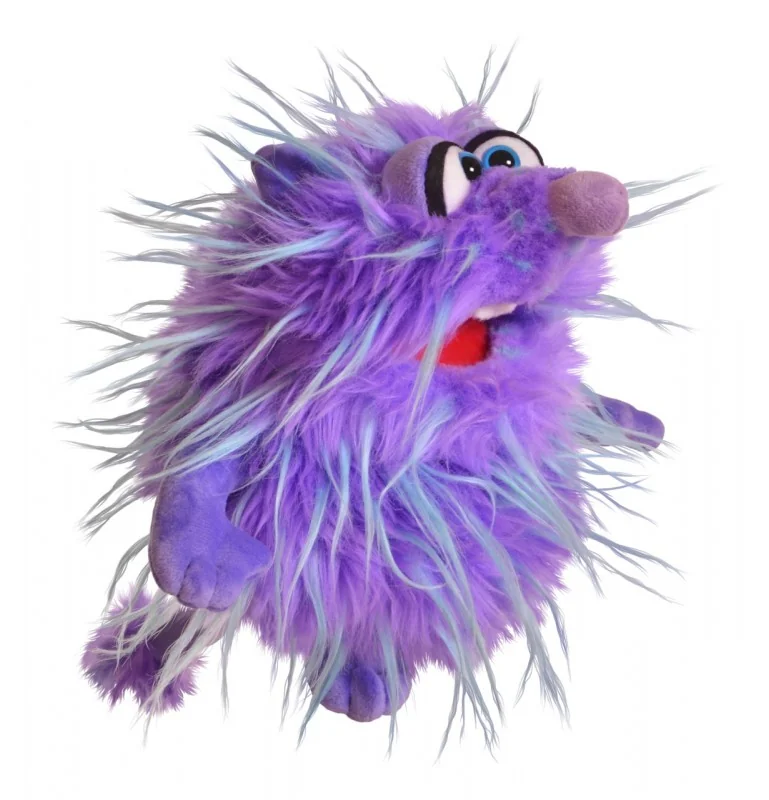Marionnette à main petit monstre Babbel signée Living Puppets