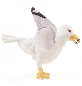 Folkmanis seagull puppet, side view