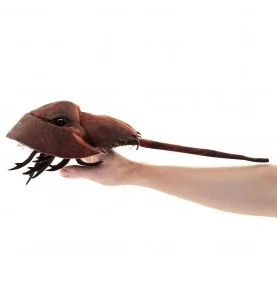Horseshoe crab-marionet van Folkmanis Horseshoe crab-marionet van Folkmanis