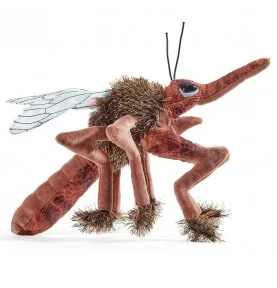 Marioneta de mosquito da marca Folkmanis, vista de perfil